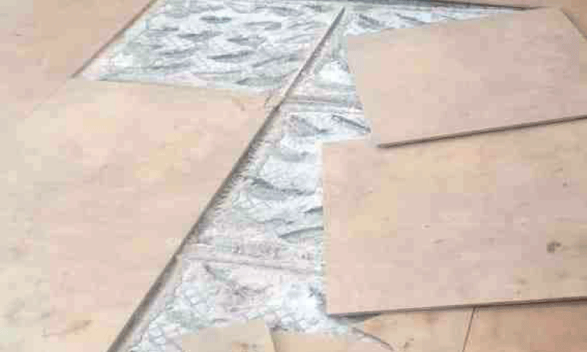 tiles exploded