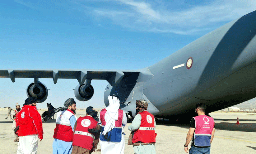 Qatar charity plane
