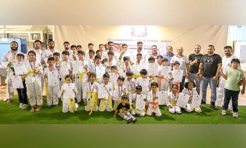 Students Participated in Karate Grading Test