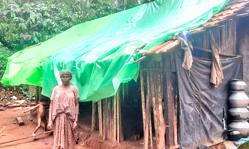 Rainy season leaks in tribal homes