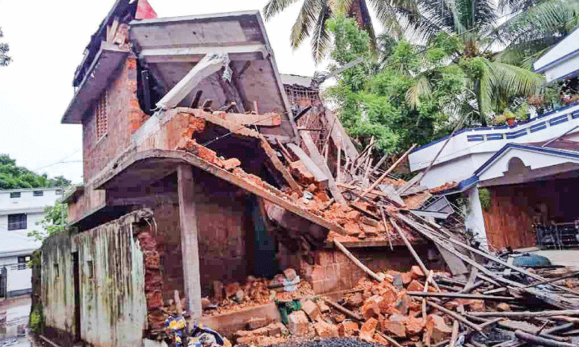 house collapsed