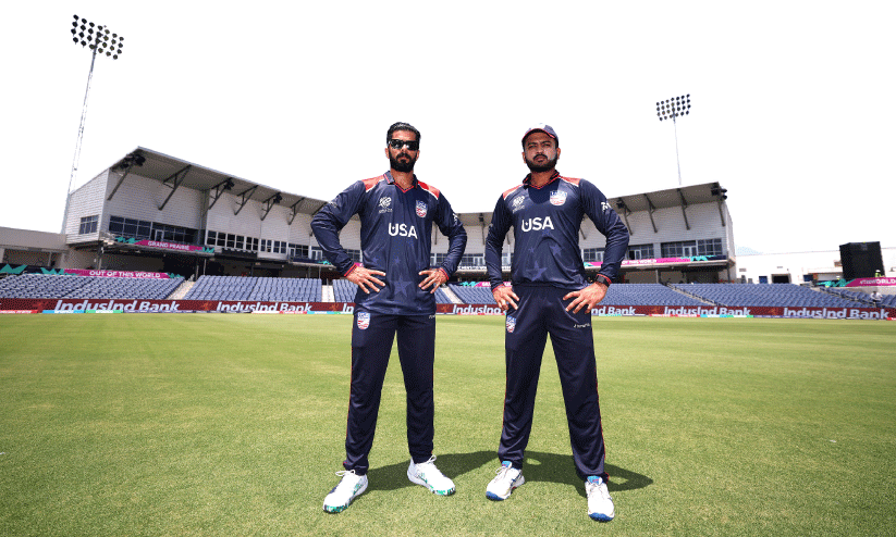 Dallas Grand Prairie, the opening venue of the Twenty20 World Cup  American stars posing for photos at the stadium