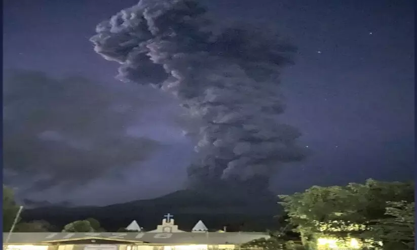 Volcano eruption,