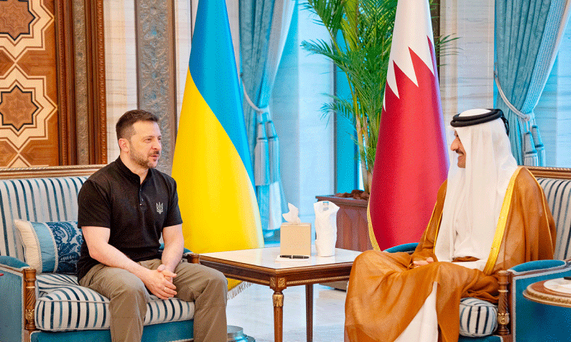 President of Ukraine held meeting with Amir of Qatar