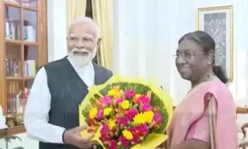 Narendra Modi meets President Murmu