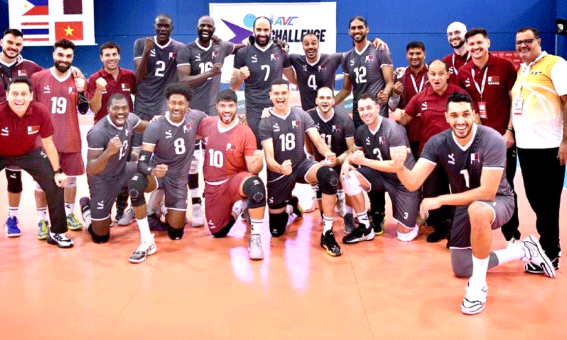 Qatar team passed the Asian Challenge Cup volleyball semi