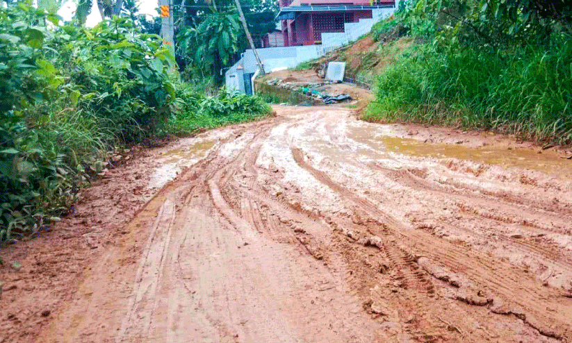 road muddy