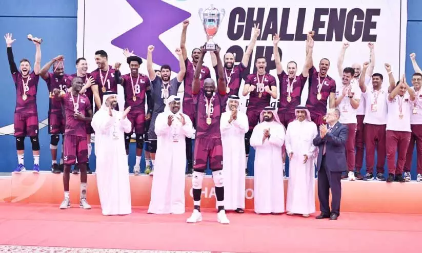 Qatar team won volleyball