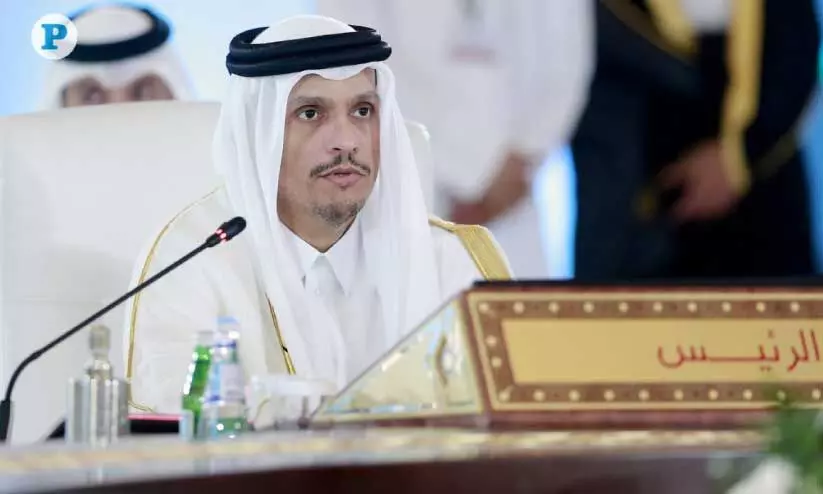 Qatar Prime Minister at GCC Ministerial meeting