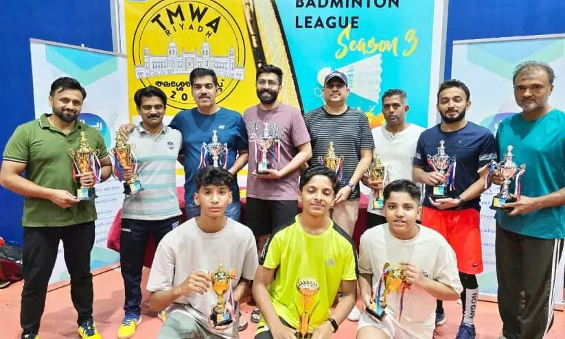 Thalassery Badminton League winners
