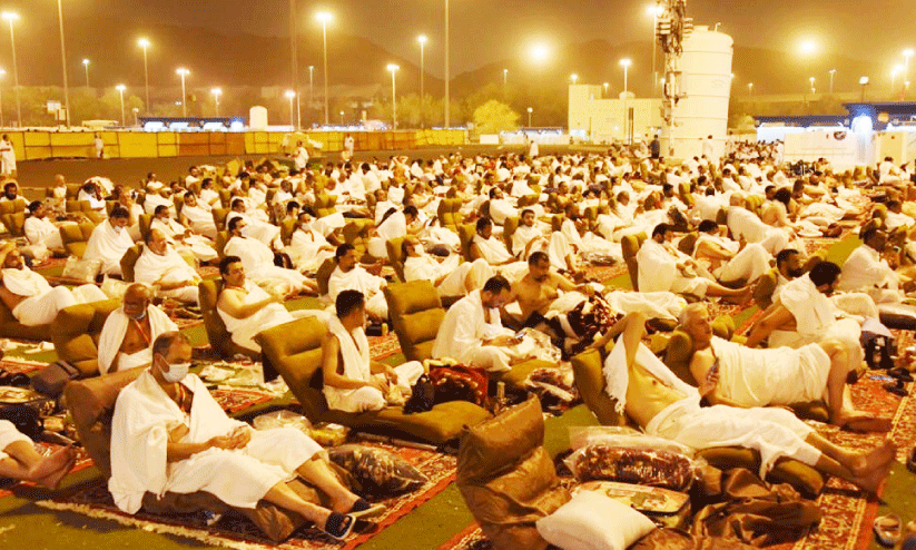 View from Muzdalifah during Hajj