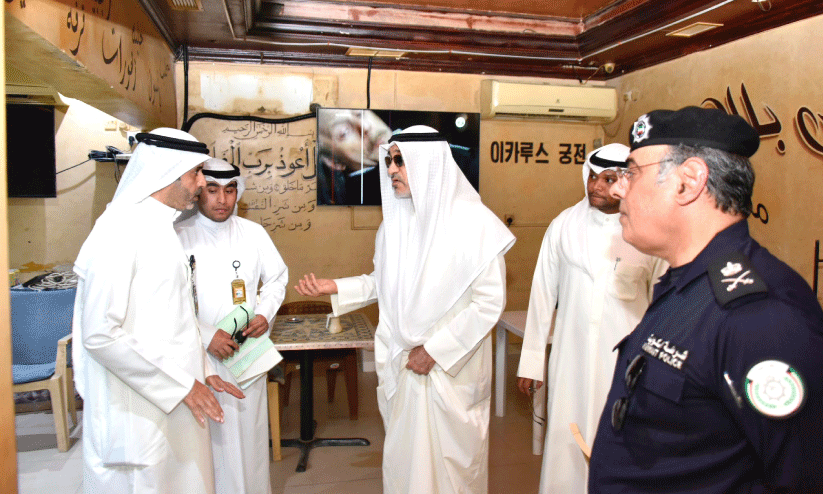 Minister Sheikh Fahad Yusuf Saud visits Assabah Apartments