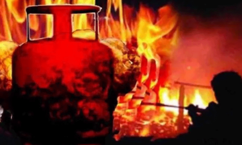 cooking gas cylinder explosion