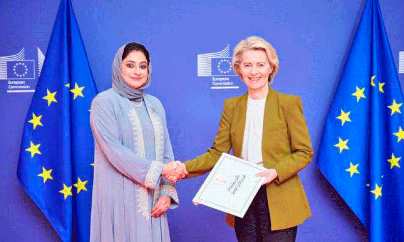 Head of Omans delegation to the European Union submitted the qualification certificate