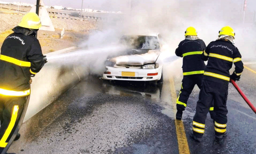 car fire