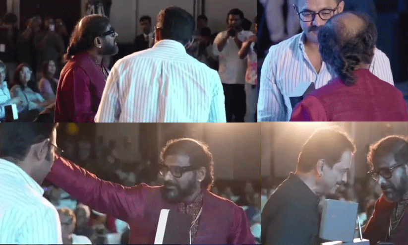 Music Director Ramesh Narayanan  And Asif Ali awkward Moment In manorathangal Trailer launch