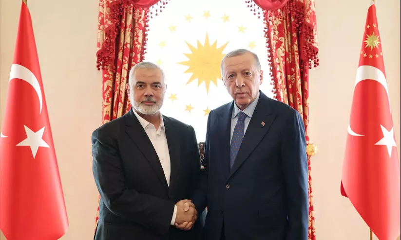 Haniyeh met with Turkish President Recep Tayyip Erdogan
