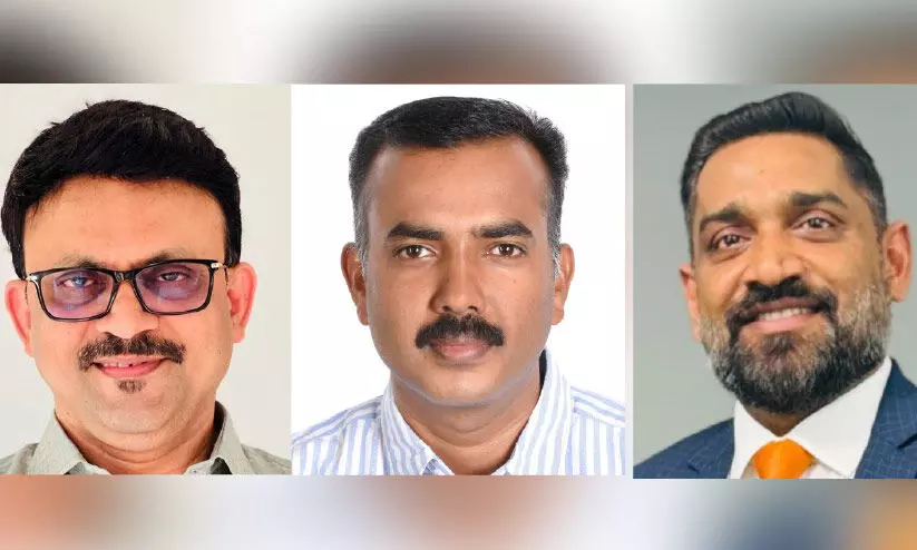 പി.​കെ റ​ഫീ​ഖ് മ​ട്ട​ന്നൂ​ർ,  ഷൈ​ജു അ​മ്മാ​ന​പ്പാ​റ, ദി​ലീ​പ് കു​മാ​ർ