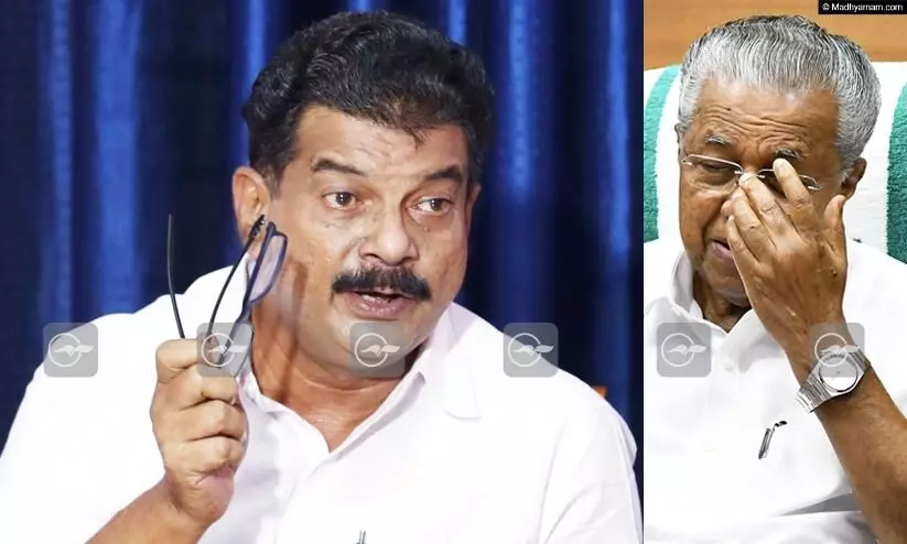 PV Anvar, Pinarayi Vijayan