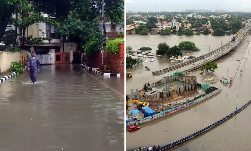 രജനികാന്തിന്‍റെ വില്ലയിലും വെള്ളം കയറി; ചെന്നൈയിൽ കനത്ത മഴ തുടരുന്നു, സ്കൂളുകൾക്ക് അവധി