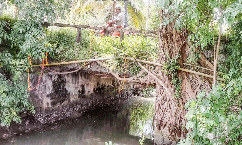 Dilapidated bridge