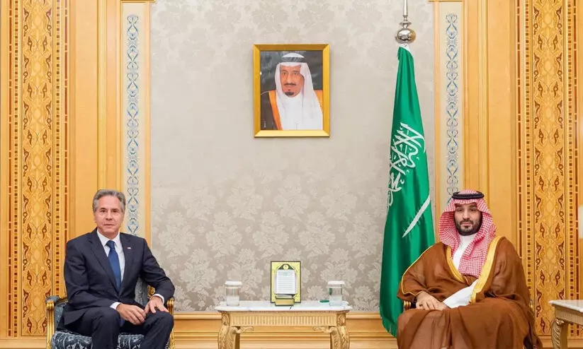 Antony Blinken, Amir Mohammed bin Salman