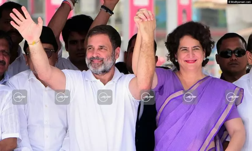 Rahul Gandhi and Priyanka Gandhi