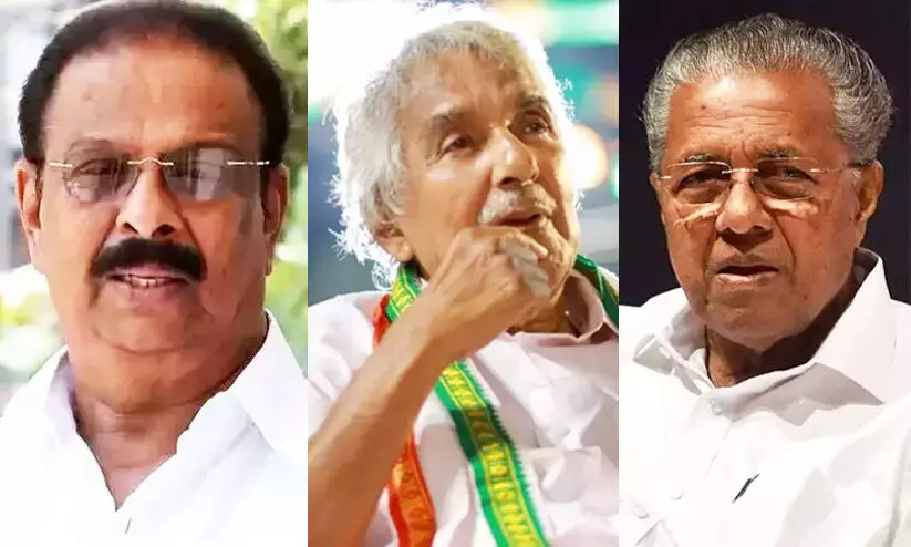 Pinarayi Vijayan, Oommen Chandy, K Sudhakaran