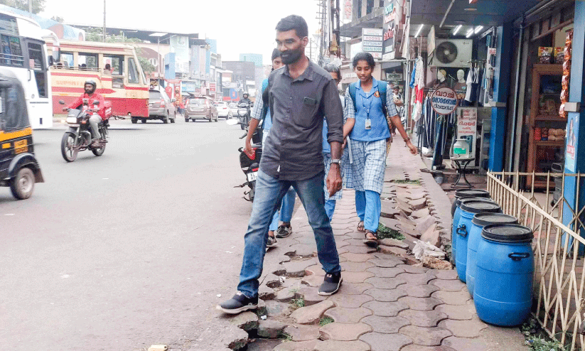 footpath broken