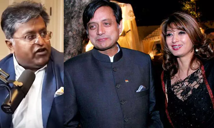 Lalit Modi, Shashi Tharoor, Sunanda Pushkar