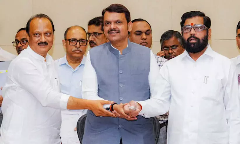 Ajit Pawar, Eknath Shinde, Devendra Fadnavis