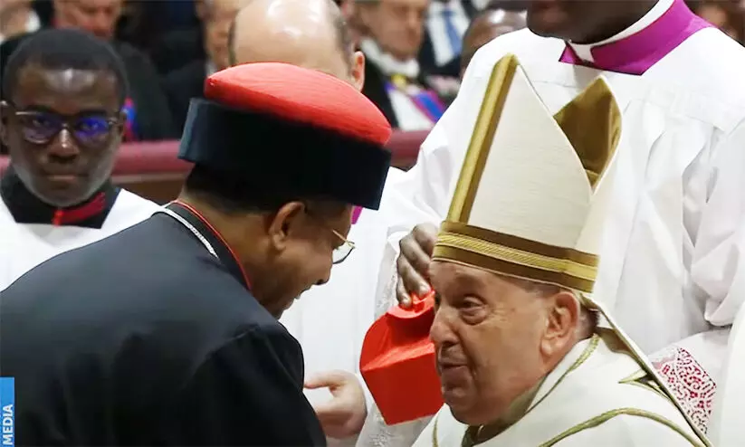 Mar George Jacob Koovakkad and Pope Francis