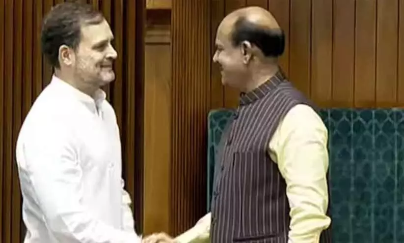 Rahul Gandhi, Om Birla